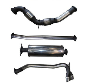 Manta - Ford Ranger PX2 3.2L - Turbo Back - 3" Stainless Single Exhaust with Cat & Muffler - Twin Tip Side Exit